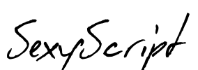 SexyScript Font Image