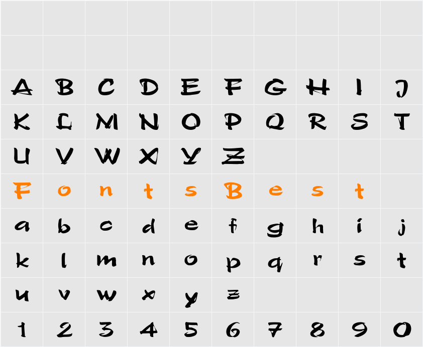 Polo-SemiScript Wd Character Map