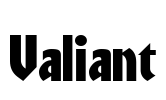 Valiant Font Image