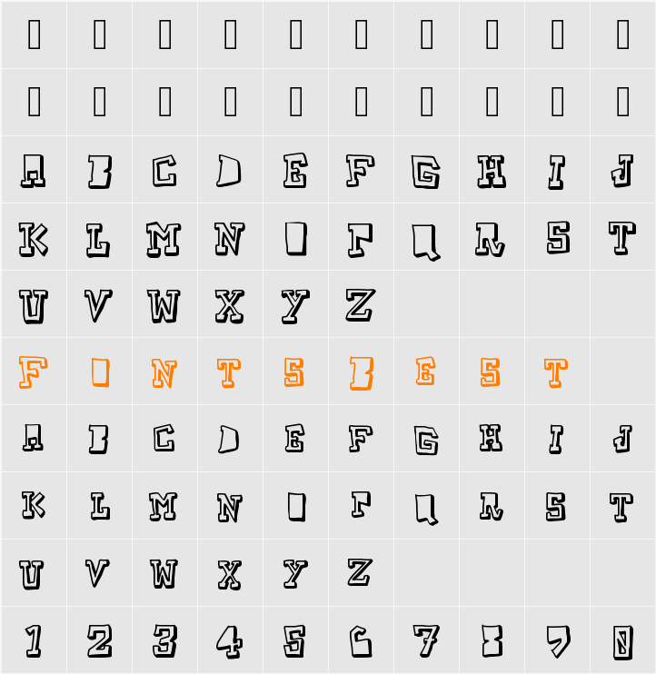 TakeTwo Character Map