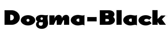 Dogma-Black Font Image