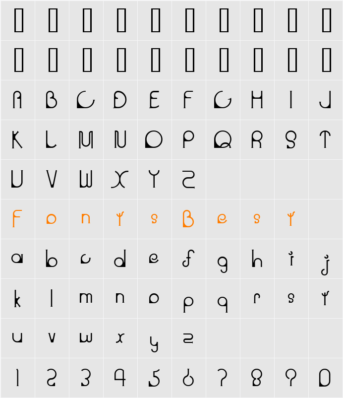 Slide Character Map