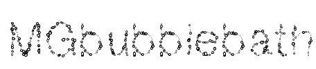 MGbubblebath Font Image