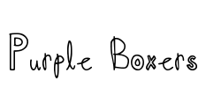 Purple Boxers Font Image
