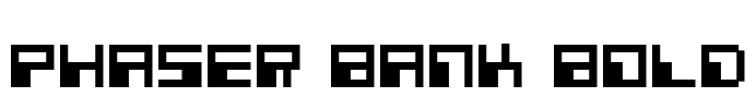 Phaser Bank Bold Font Image