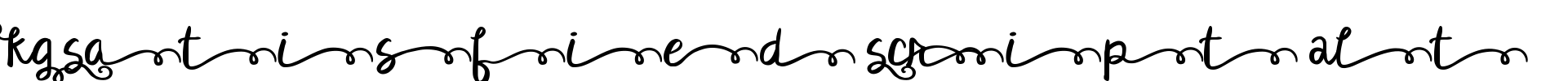 KG Satisfied Script Alt Font Image