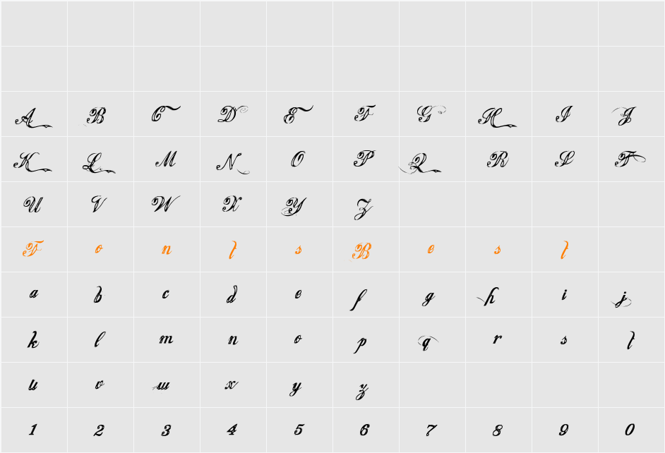 Justice by Dirt2 Character Map