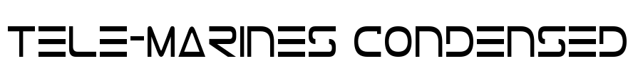 Tele-Marines Condensed Font Image