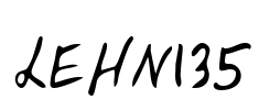 LEHN135 Font Image