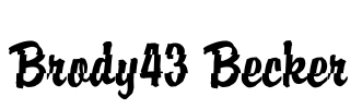 Brody43 Becker Font Image