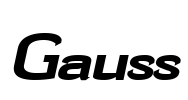 Gauss Font Image