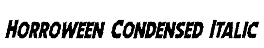 Horroween Condensed Italic