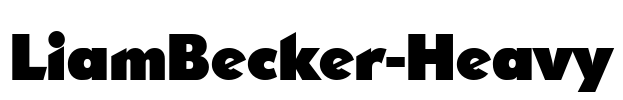 LiamBecker-Heavy Font Image