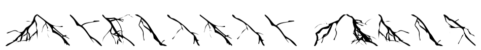 Lightning Bolts Font Image