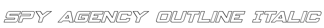 Spy Agency Outline Italic