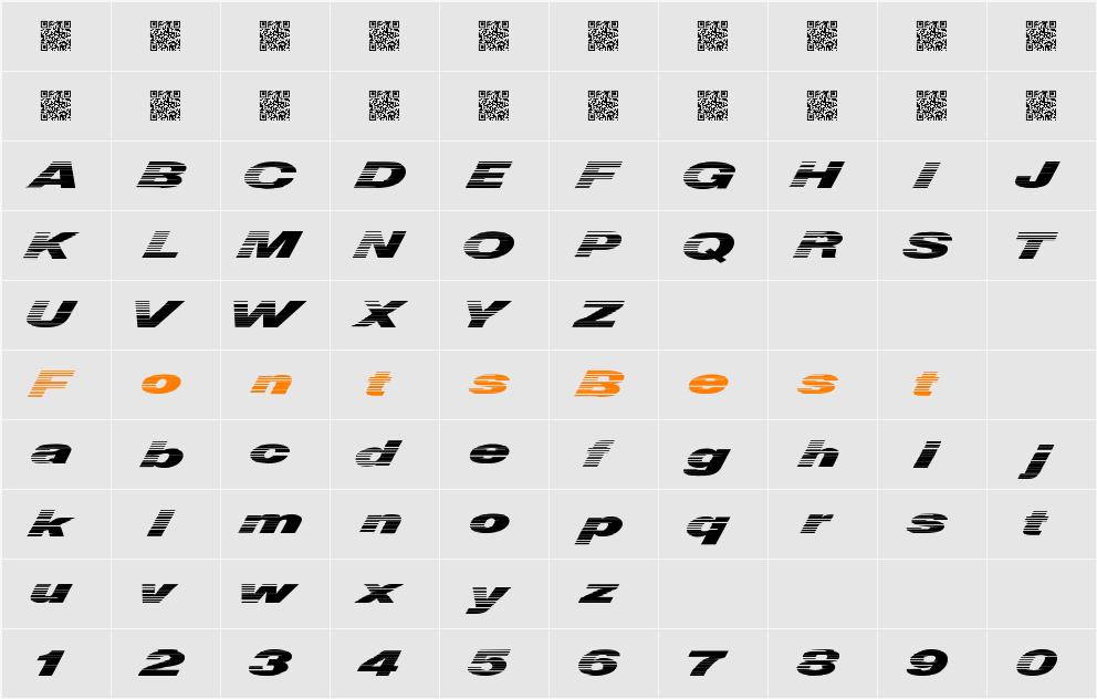QuickMoney Character Map
