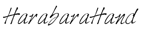 HarabaraHand Font Image