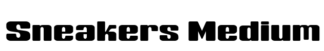 Sneakers Medium Font Image