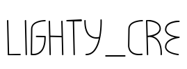 LIGHTY_CRE Font Image