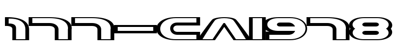 177-CAI978 Font Image