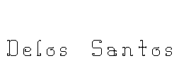 Delos Santos Font Image