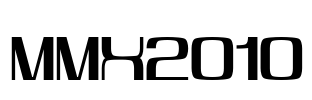 MMX2010 Font Image