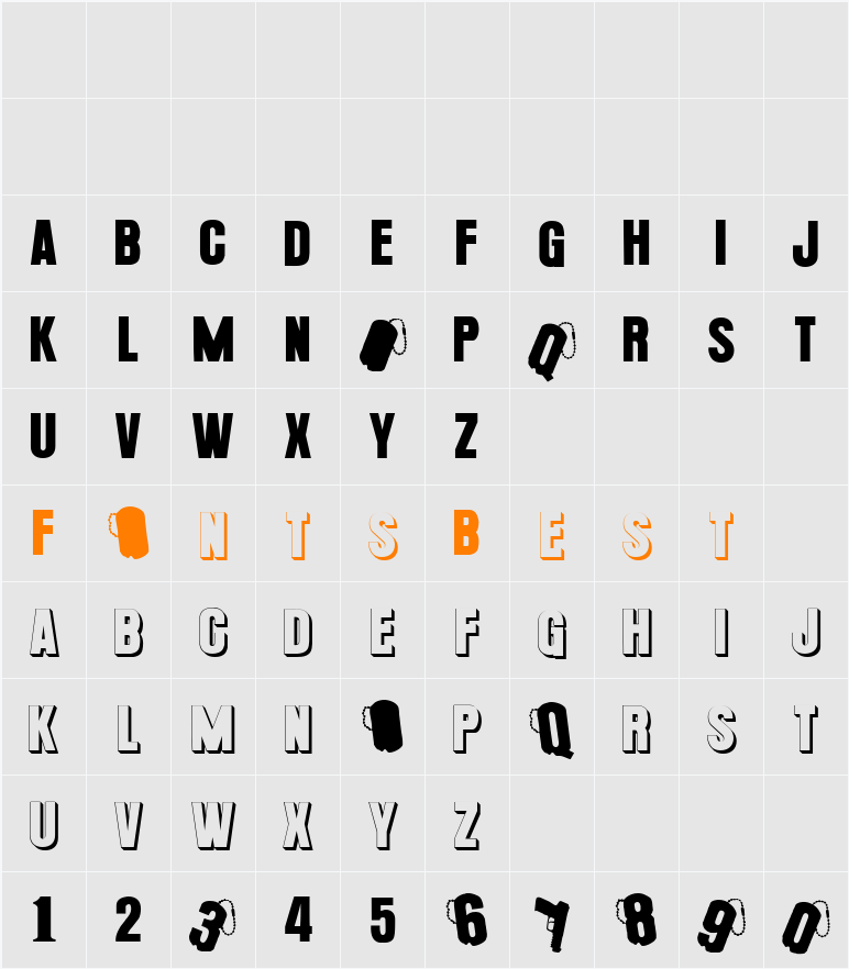 PLATOoN Character Map
