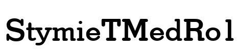 StymieTMedRo1 Font Image