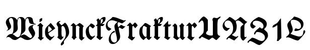 WieynckFrakturUNZ1L Font Image