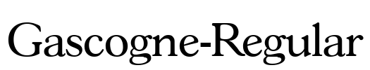 Gascogne-Regular Font Image