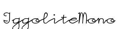 IggoliteMono Font Image