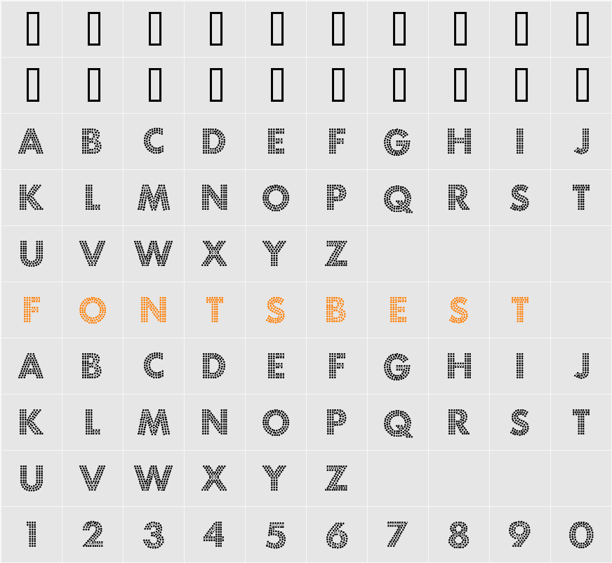 Fortuna Dot Character Map