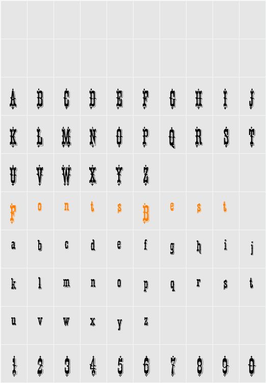 Patience Character Map