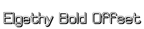 Elgethy Bold Offset Font Image