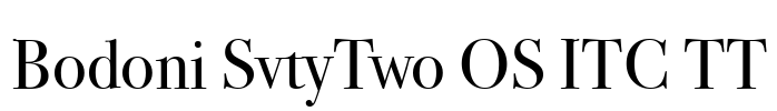 Bodoni SvtyTwo OS ITC TT Font Image