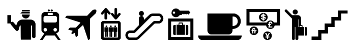 Travelcons Font Image