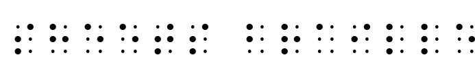 Sheets Braille Font Image
