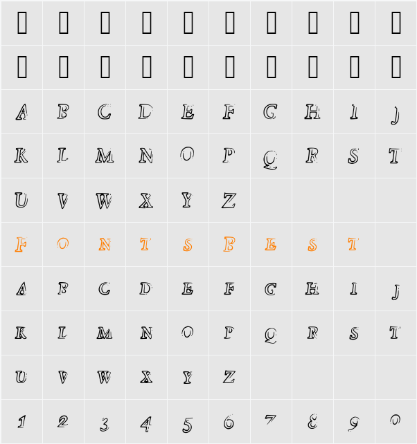 Died Character Map