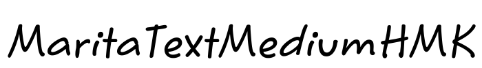 MaritaTextMediumHMK Font Image