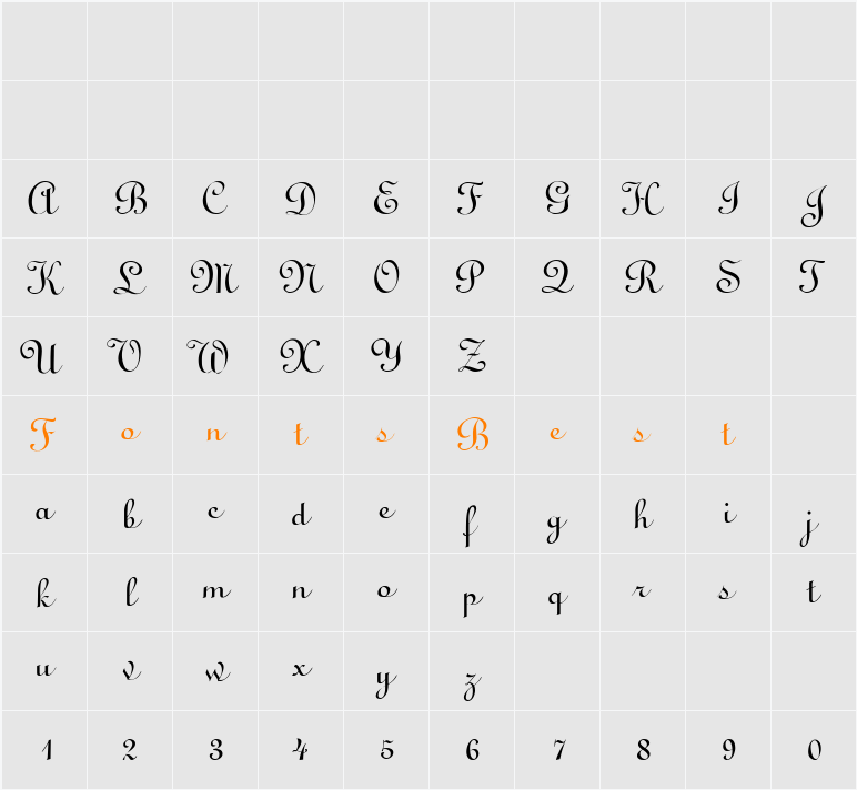 LirussTYGRA Character Map