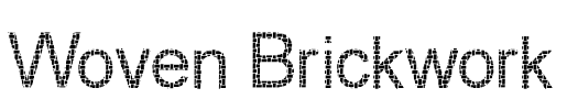 Woven Brickwork Font Image