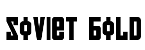 Soviet Bold Font Image