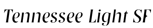 Tennessee Light SF Font Image
