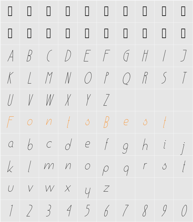 Ensure Character Map