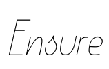 Ensure Font Image