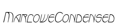 MarloweCondensed Font Image