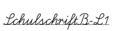 SchulschriftB-L1 Font Image