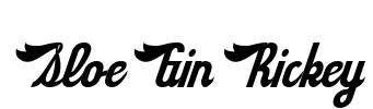 Sloe Gin Rickey Font Image