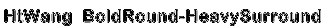 HtWang BoldRound-HeavySurround