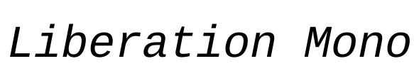 Liberation Mono Font Image